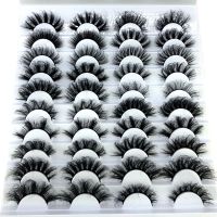 2022 HBZGTLAD New Wholesale Eyelashes 20 Pairs Faux 3D Mink Lashes Natural False Eyelashes Makeup Cilios Thick Mink Eyelashes