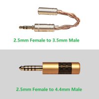 CA01 2.5มม. สมดุลถึง3.5มม. สายเคเบิลปลายเดี่ยวอะแดปเตอร์ CA02 2.5มม. TRRS สมดุลถึง4.4มม. อะแดปเตอร์แบบแบนสำหรับเสียง IBasso