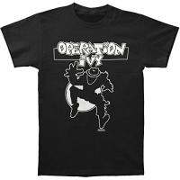 Fashion cottom tshirt Operation Ivy Mens Ska Man T-shirt Large Black