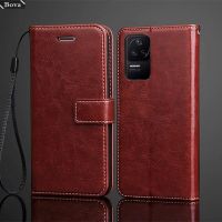 Card Holder Cover Case for POCOPHONE POCO F4 / POCO F4 GT Pu Leather Flip Cover Retro Wallet Phone Fitted Case Business Fundas