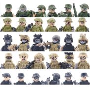 City Police Camouflage Special Forces Building Blocks Army Soldier Figures