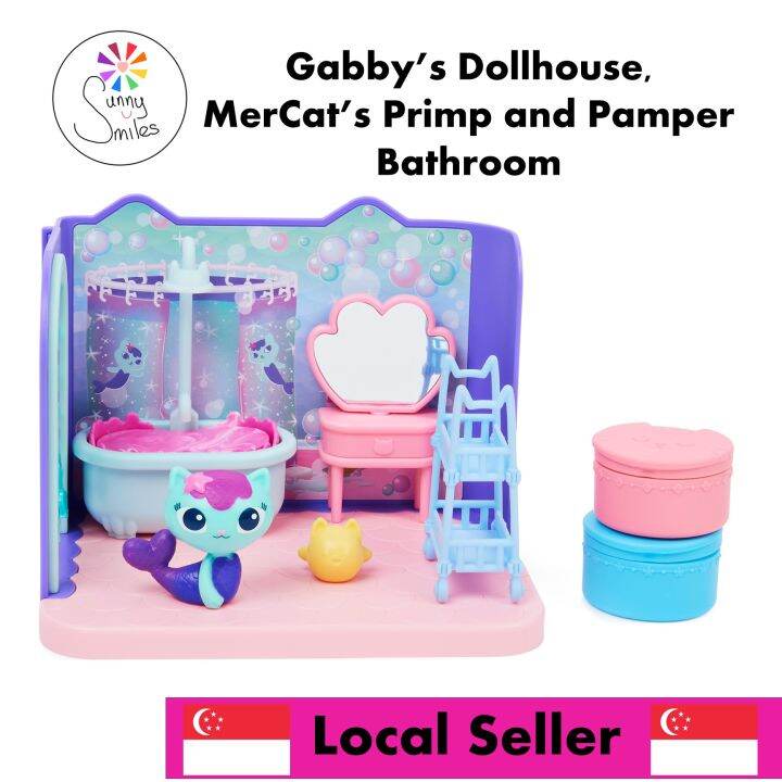 Gabby’s Dollhouse, MerCat’s Primp And Pamper Bathroom | Lazada Singapore