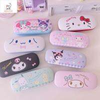 OGF2150 สุนัขพีซี เคสแว่นกันแดด Kuromi แมว KT หนังพียู ที่ใส่แว่นตา Melody น่ารักน่ารักๆ ตัวจัดระเบียบแว่นกันแดด สำหรับผู้หญิง