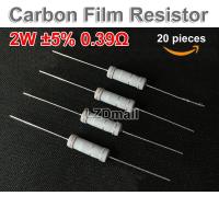 20pcs 2W Carbon Film Resistors 0.39 ohm 5% 0.39R Resistor Resistance