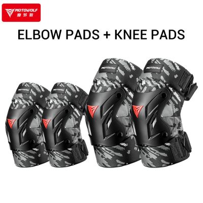 Motorcycle Protector Motorcyclist Knee Pads Elbow Protector Moto Elbow Pads Set Mtb Cycling Knee Pads Bike Knee Slider Protector Knee Shin Protection