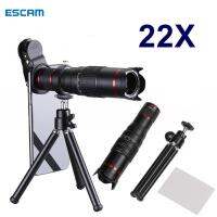 ESCAM 22X Zoom Mobile Telephoto Camera HD Lens with Tripod - Phone Holder for Smartphonetelescope long rangetelescope salebinoculars long rangetelescope astronomicalmonocular telescope long distancezoom lenstelescope for cellphoneandroid telescope