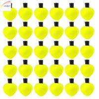 HILBAT 30pcs Buoys โฟมพีกลอย โฟมสำหรับเด็ก ลอยตำแหน่ง ตกปลาเทราท์ลอยลื่นลอย อุปกรณ์สำหรับปลา พร้อมปลั๊กท่อ ตกปลาร็อคกี้