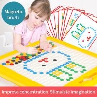 Colorful Magnetic Drawing Board Toys Kids Education Chocolate Beads Painting Ball Puzzle Sketch Pad Tablet Montessori Learning