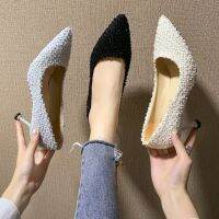 CODkuo0186 Autumn New Style Korean Professional Women Pointed High Heels