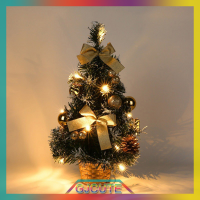 GJCUTE Desktop Christmas Tree LED Light 40cm MINI Table ของขวัญคริสต์มาสต้นไม้ประดิษฐ์ต้นคริสต์มาส Navidad เครื่องประดับตกแต่งบ้าน