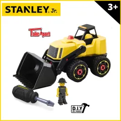 Stanley Jr. Front Loader Kit & 7 Piece Tool Set | Real Tools for Kids