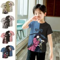 Dropshipping 3D Printing T-shirt Anime Demon Slayer Childrens Clothing Short Sleeve Tshirts Sweatshirt Cartoon Kids T Shirts