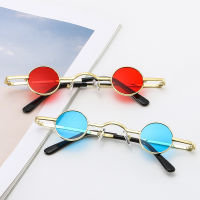 Douyin Online Influencer Small Frame Round Retro Sunglasses Mens And Womens Mini Small Round Rim Prince Glasses Hip Hop Sun Glasses