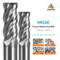 มุมรอบ End Mills HRC70 R Bullnose CNC ทังสเตน Milling Cutter คาร์ไบด์6 8 12 Shank Surface Machining โลหะ เครื่องมือ