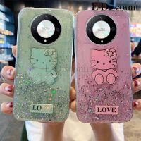 เคสโทรศัพท์ใหม่สำหรับ Honor X9B X9A ฝาครอบ ประกายเปลือกหอยรูปดาวคิตตี้ซิลิโคนนิ่มรูปการ์ตูนน่ารักกันการตกสำหรับ Honor X9A X9B