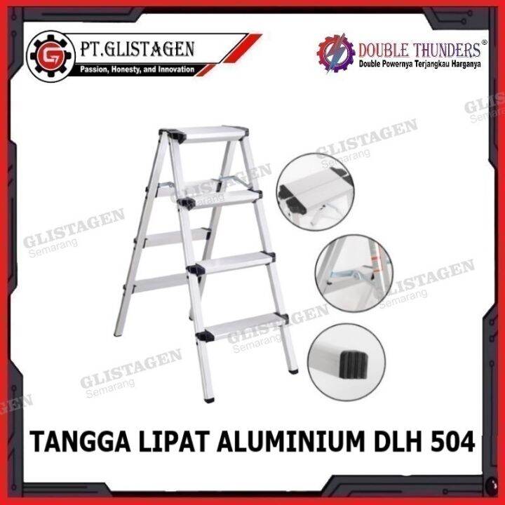 Tangga Lipat Aluminium 4 Step Pendek Household Mini Ladder DLH 504 ...