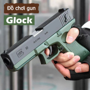 ĐỒ CHƠI GLOCK Đồ chơi trẻ em Súng bắn Đạn mềm BẮN ĐẠN THẠCH MỀM KÉO CƠ