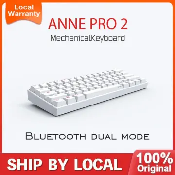 Anne Pro 2 RGB Mechanical Gaming Keyboard 60% 61 Keys Wireless Bluetooth  5.0 Gateron Blue Switch Portable Detachab Mini Keyboard