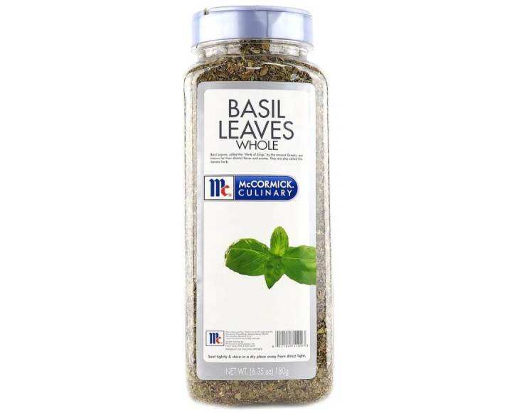 McCormick Culinary Basil Leaves Whole 180g | Lazada PH