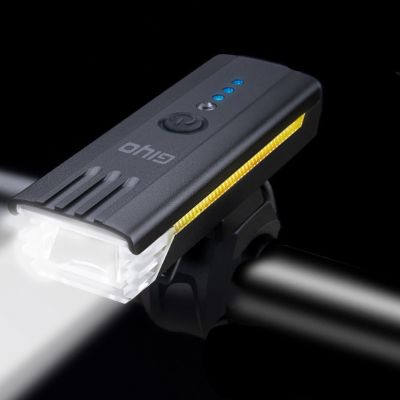 แตรจักรยานไฟฉายไฟ LED ชาร์จ USB ได้ไฟจักรยาน MTB จักรยานเสือหมอบด้านหน้าโคมไฟ