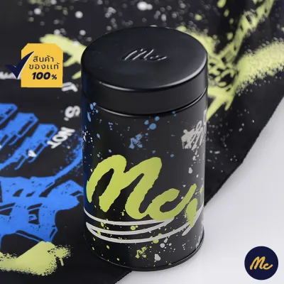 Mc Jeans ผ้าเช็ดหน้า อเนกประสงค์ พร้อมกระป๋อง ลาย Graffiti สีดำ M06Z004