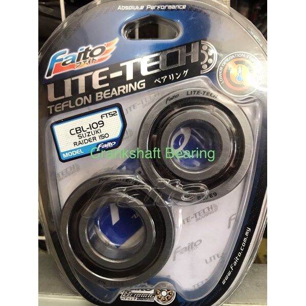 FAITO Crankshaft Bearing Raider 150 Carb (Lite Tech) Lazada PH