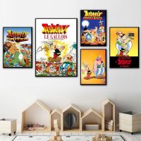 Asterix France Classic Comic Silk Art Poster Print Wall Art Pictures Canvas Painting for Kids Children Baby Living Room Decor Pipe Fittings Accessorie