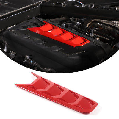 ABS คาร์บอนไฟเบอร์รถด้านหน้าเครื่องยนต์ฝาครอบสติกเกอร์สำหรับ Chevrolet Corvette C8 Stingray Z51 Z06 2020-2023อุปกรณ์เสริมอัตโนมัติ