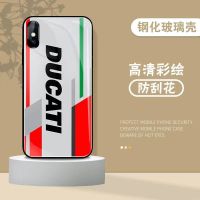 Ducati เคสสำหรับไอโฟนโทรศัพท์กันกระแทก14 /Pro/plus/Pro Max/ 13/12/11-กระจกป้องกัน