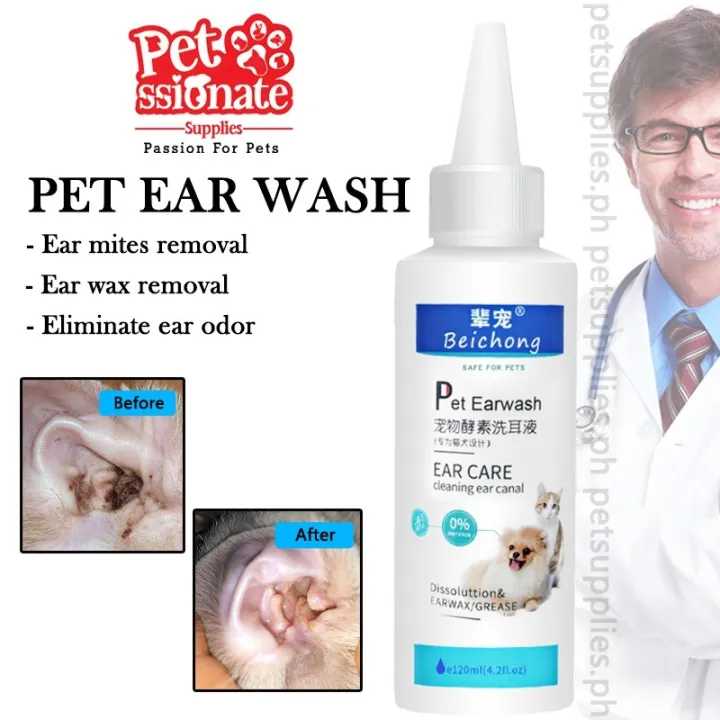 Reptiles house 120 ml Cat Dog Mites Odor Removal Ear Drops Infection