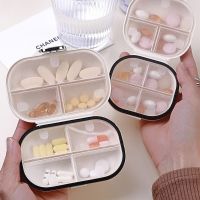 Portable Pill Box Travel Mini Pill Box 7 Days Foldable Travel Medicine Holder Tablet Storage Case Medication Pill Organizer