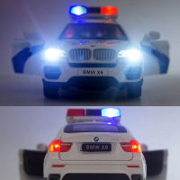 A1:24 BMW X6ตำรวจล้อแม็กรถยนต์รุ่น D Iecasts ของเล่นโลหะยานพาหนะรถรุ่นจำลองคอลเลกชันเด็กของเล่นของขวัญ F117M