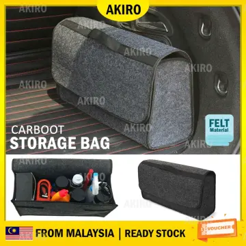Car Trunk Organizer Soft Felt Storage Box Large Anti Slip Compartment Storage  Organizer Tool Bag Car Storage Bag