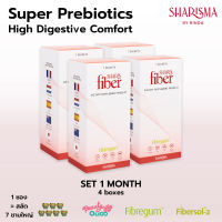 SharisFiber SET 1 เดือน [ของแท้จากทางบริษัท] พรีไบโอติกส์+ไฟเบอร์ ขับถ่ายสบาย ไม่ปวดบิด ดีท็อกซ์ พุงยุบ