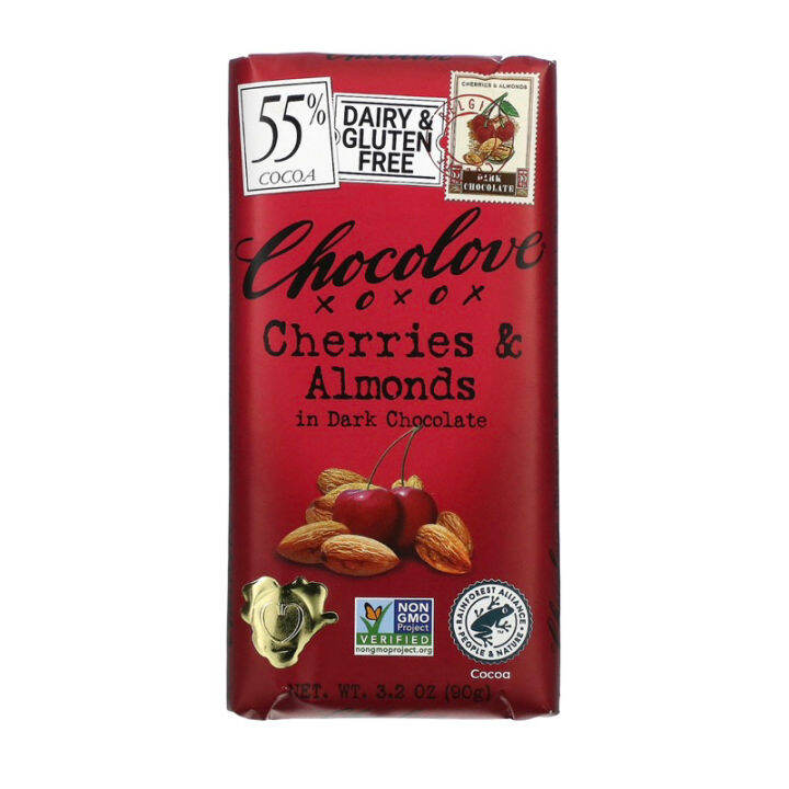 Chocolove Cherries & Almond in Dark Chocolate 90g | Lazada PH