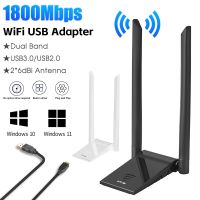 AX60 WiFi USB 1800Mbps Adapter Dual Band USB 3.0 WIFI 6 Network Card for Win10/11 Desktop/Laptop/PC Monitor Mode Gigabit Adaptor  USB Network Adapters