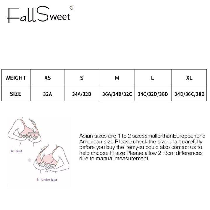 a-needed-fallsweet-บราไร้สายไซส์พิเศษลูกไม้ยกทรงเปลือยหลังชั้นในล่องหนหนา