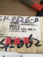 【Cod】 ClickDeals 20PCS สีแดง WIMA MKS2 22NF 400V P5MM ใหม่0.022UF 223/400V 223 Mks-2 22nF/400V 0.022u PCM5