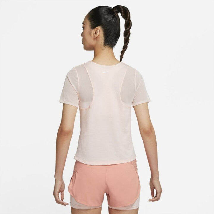 เสื้อวิ่งnikeของแท้-รุ่น-runway-womens-running-shirt-cj2186-664