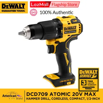 DEWALT ATOMIC 20V MAX* Hammer Drill, Cordless, Compact, 1/2-Inch, Tool Only  (DCD709B) 