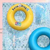 Outdoor Sports PVC Swimming Ring Adult Water Floating Ring Buoyancy Increased Thickened Inflatable Swimming Ring with Handle  Floaties