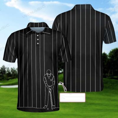 ◕▽ SHUAIYI Camisas De Golfe Mangas Curtas Para Homens Roupas Golfe Camisa Pólo Camisetas Treinamento High-End Esportivas