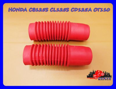 HONDA CB125S CL125S CD125A CT110 FRONT FORK RUBBER "RED" // ยางหุ้มโช๊ค สีแดง สินค้าคุณภาพดี