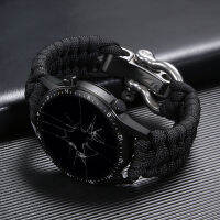 Aotelayer สายนาฬิกาไนลอนอเนกประสงค์หัวแบนขนาด20มม. 22มม. สำหรับ H-Uawei Watch 3 2 Pro GT2 GT3 46มม. 42มม. เชือกสร้อยข้อมือสำหรับ Galaxy Watch4 3 41มม. 45มม.