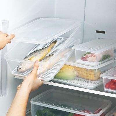 Homemart.shop-กล่องถนอมอาหาร กล่องเก็บอาหาร กล่องเก็บอาหารในตู้เย็น มีถาดระบาย พร้อมฝาปิด