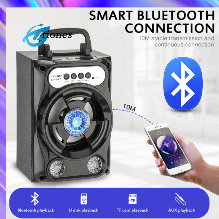 B16 Speaker 3D Bluetooth Suara Surround Portable Luar Ruangan Volume ...