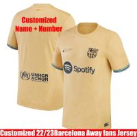 เสื้อกีฬาแขนสั้น ลายทีมฟุตบอล Barcelona Away Jersey YS2 22-23 ชุดเหย้า สําหรับผู้ชาย SY2