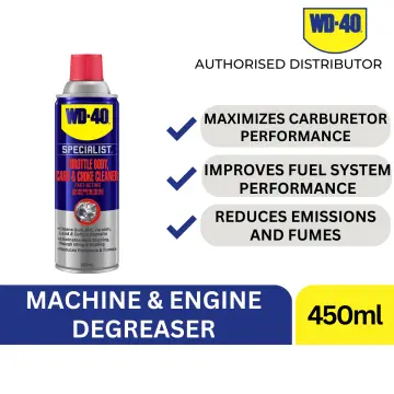 WD 40 Specialist Automotive Throttle Body, Carb & Choke Cleaner Eliminate  Hard Starting 450mL