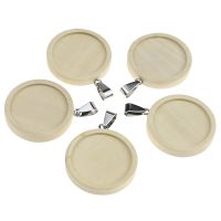 【YF】✕✉  10pcs Base 20/25mm Blank buckle Pendant Trays Diy Jewelry for Necklace Making