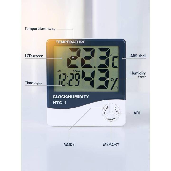 เครื่องวัดอุณหภูมิ-เครื่องวัดความชื้น-ในอากาศ-แบบดิจิตอล-digital-temperature-meter-ขนาด-9-8-x-2-3-x-10-5-ซม